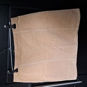 Mini corduroy skirt
